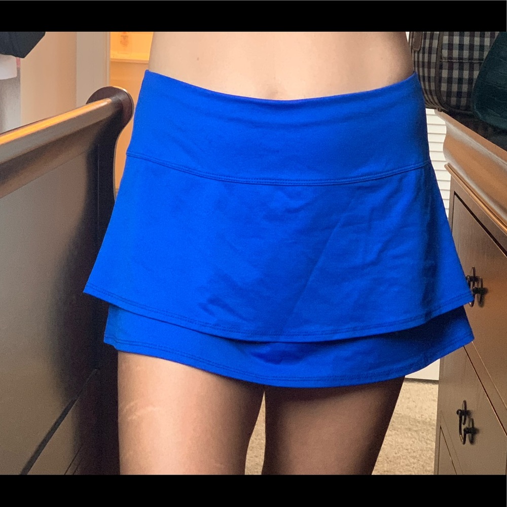 Lucky in love royal blue tennis skirt(size XS)